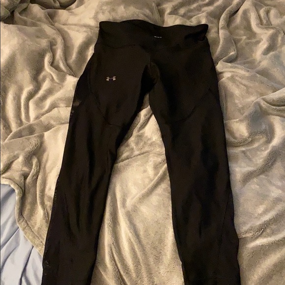 Under Armour Pants - Under armour black mesh leggings